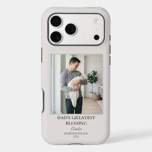 Blessing - Modern First Father's Day Custom Photo iPhone 17 Pro Max Case