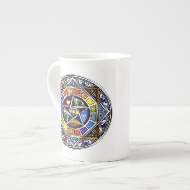 Blessing of Elements Bone China Mug (Front Left)