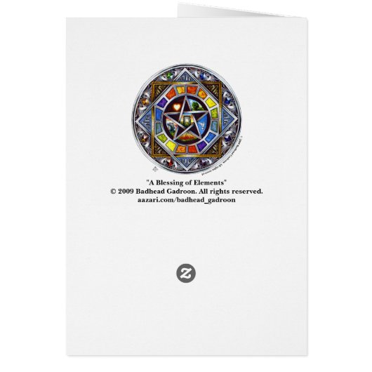Blessing of Elements Card (Back)