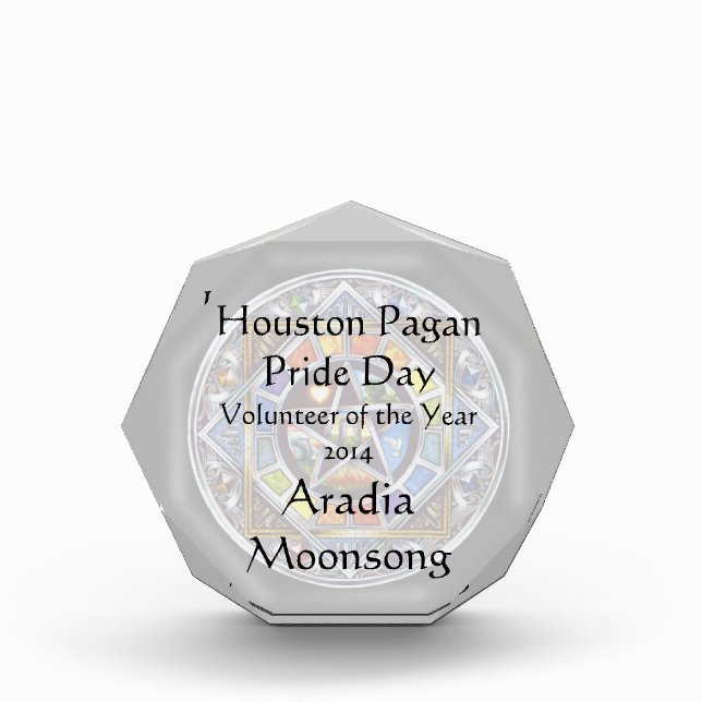 Blessing of Elements Octagonal Award (Front)