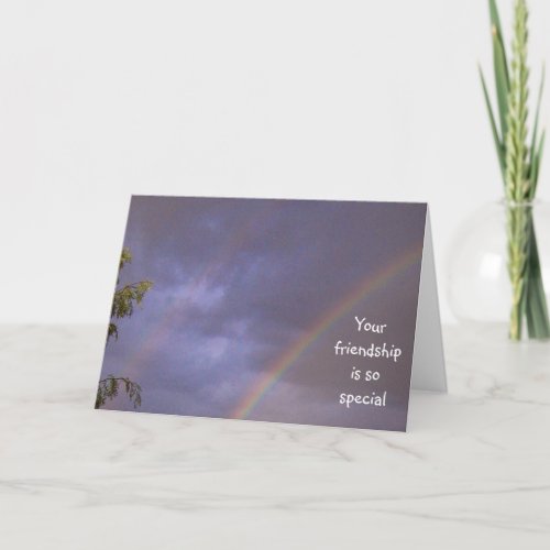 Blessing of Friendship Double Rainbow Card