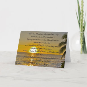 Blessing of Friendship Sunset Beach Card