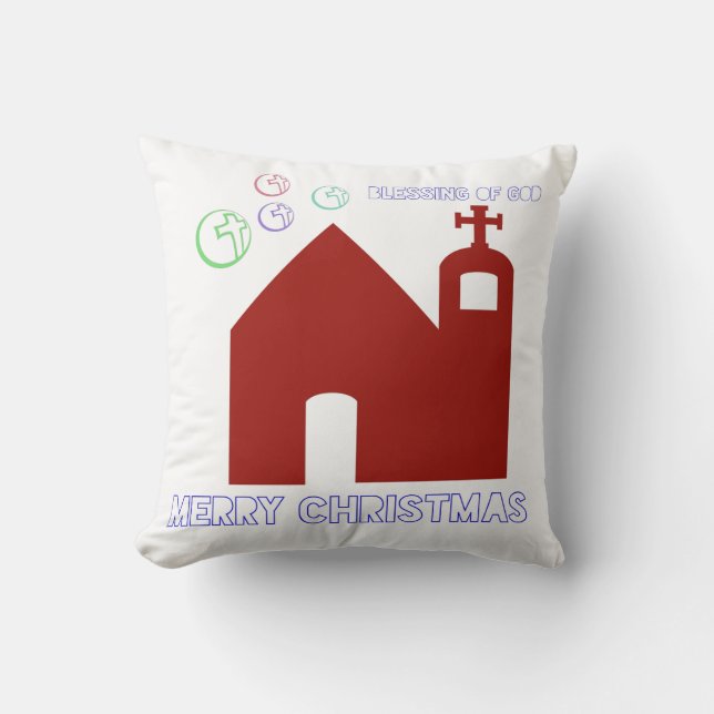 blessing of God Throw Pillow (Front)