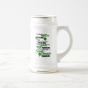 Blessing Of Saint Patrick Beer Stein