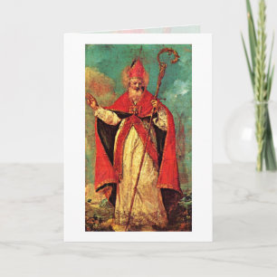Blessing Of St. Nicholas By Francesco Guardi Holiday Card