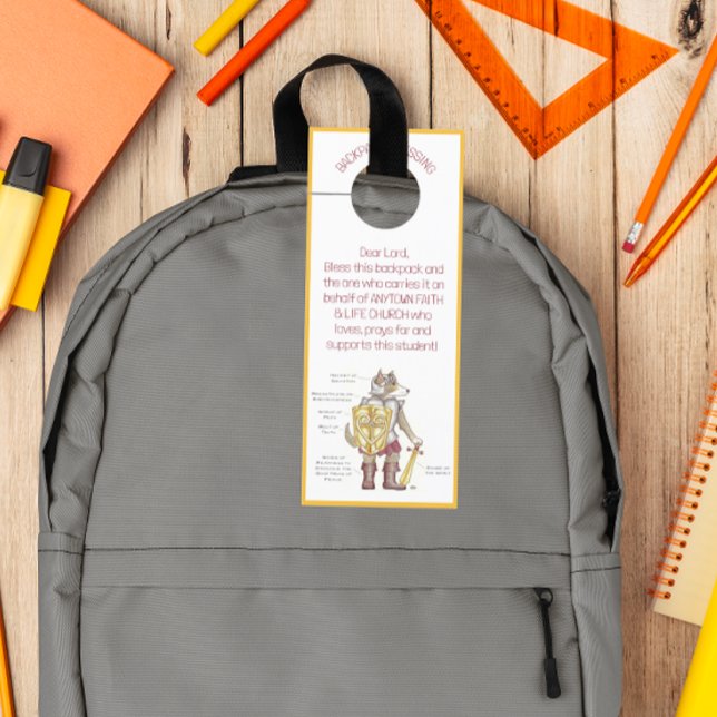 Blessing of the Backpacks Armor of God Door Hanger (Creator Uploaded)