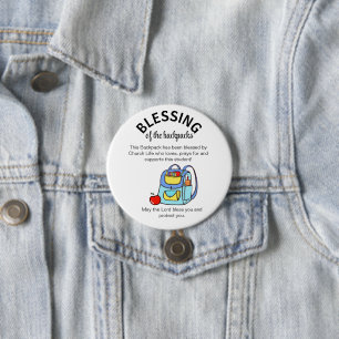 Blessing of the backpacks community fundraiser button