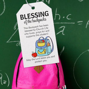 Blessing of the backpacks gift tags