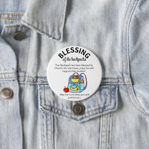 Blessing of the backpacks gift tags key ring button