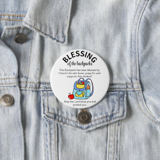 Blessing of the backpacks gift tags key ring button
