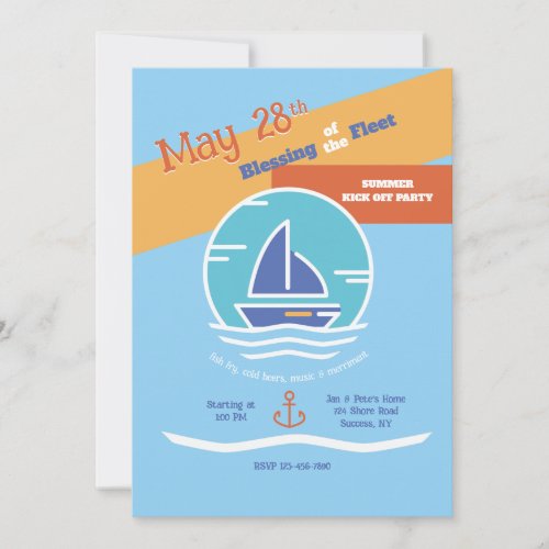 Blessing of the Fleet Party Invitation