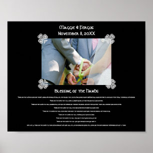 Blessing of the Hands Wedding Custom Photo Poster