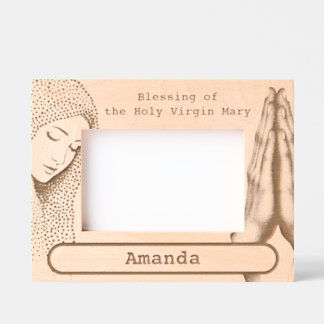 Blessing of the Holy Virgin Mary Engraved Frames