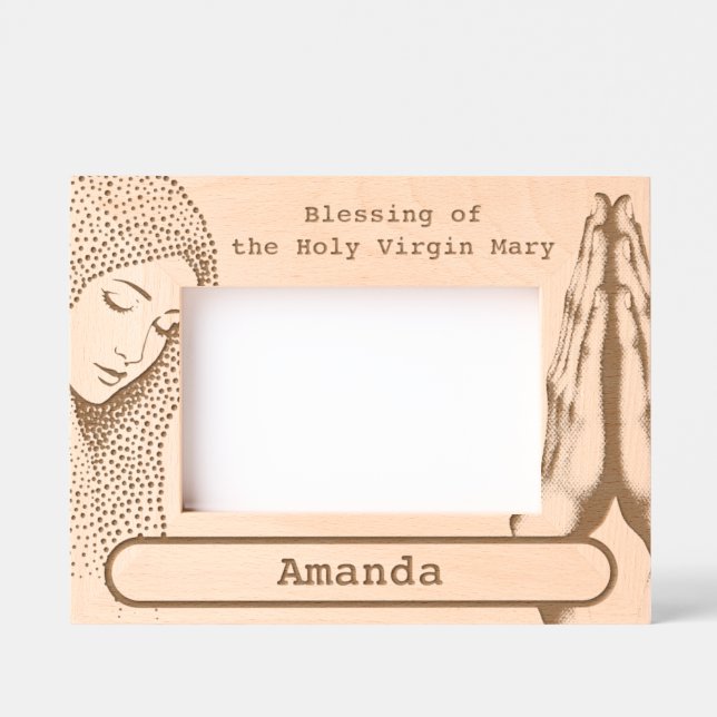 Blessing of the Holy Virgin Mary Engraved Frames (Front)
