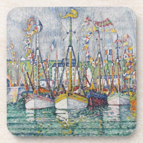 Blessing of the Tuna Fleet at Groix 1923 Beverage Coaster