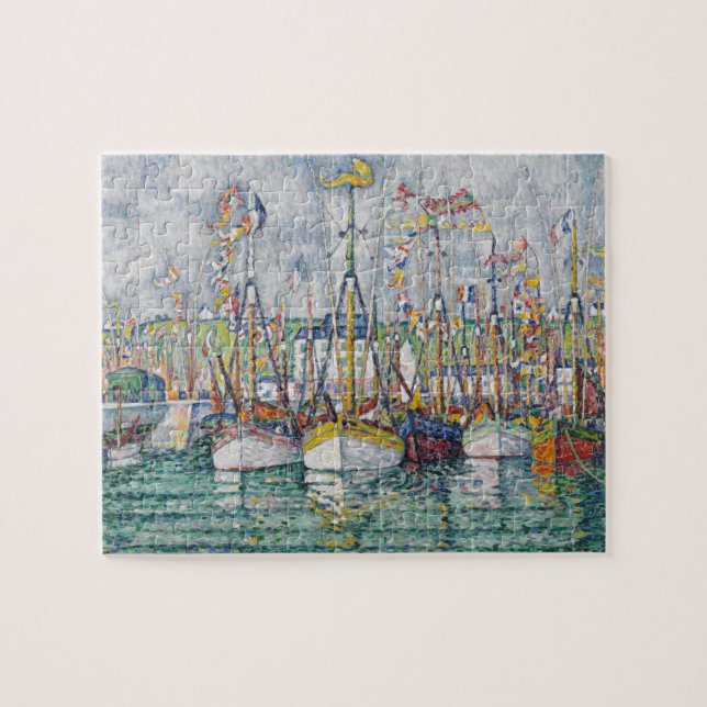Blessing of the Tuna Fleet at Groix, 1923 Jigsaw Puzzle (Horizontal)