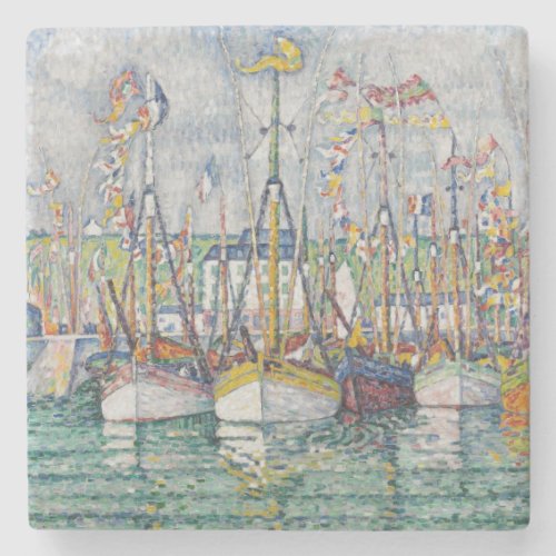 Blessing of the Tuna Fleet at Groix 1923 Stone Coaster