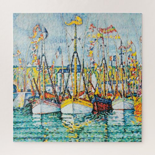 Blessing of The Tuna Fleet at Groix by Paul Signac Jigsaw Puzzle