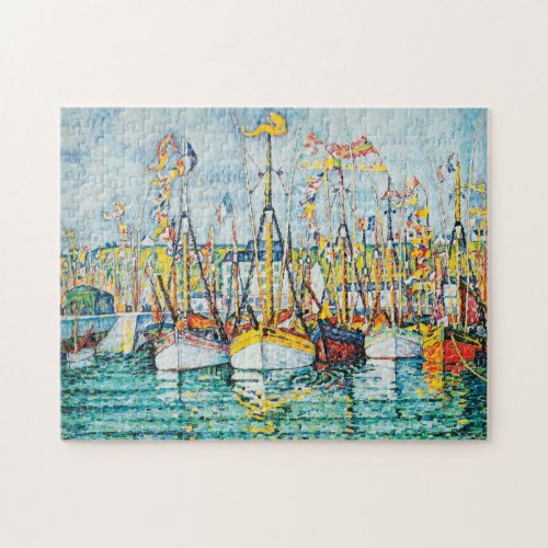 Blessing of The Tuna Fleet at Groix by Paul Signac Jigsaw Puzzle