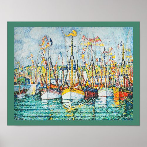 Blessing of The Tuna Fleet at Groix by Paul Signac Poster