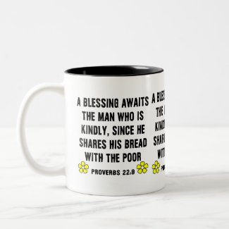 Blessing Proverbs 22:9 Mug