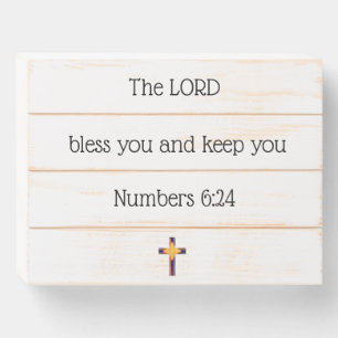 Blessing Sign Bible Verse Faith Cross Art