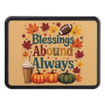 Blessings Abound Always Autumn Design Hitch Cover