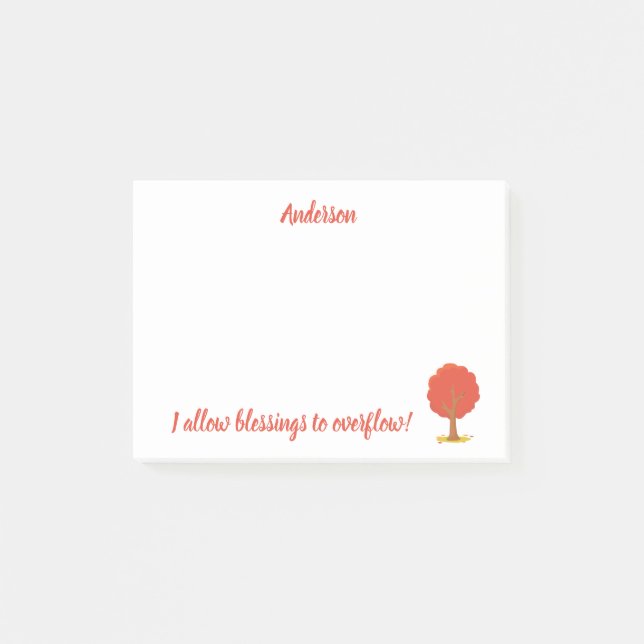 Blessings Beautiful Tree  Post-it Notes (Front)