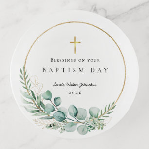 Blessings for Baptism Botanical Trinket Tray