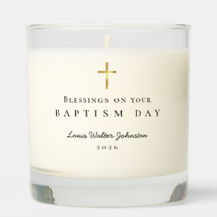 Blessings for Baptism Gift Scented Candle