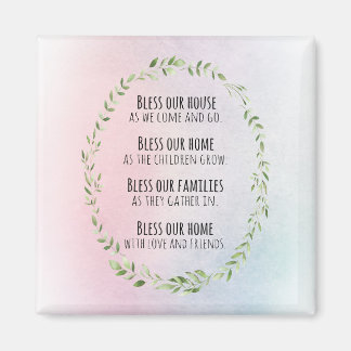 Blessings for your home and family magnet