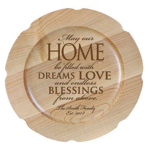 Blessings From Above Sweet Maple Wooden Plate