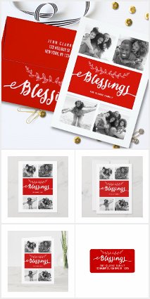 Blessings Holiday Photo Card Collection
