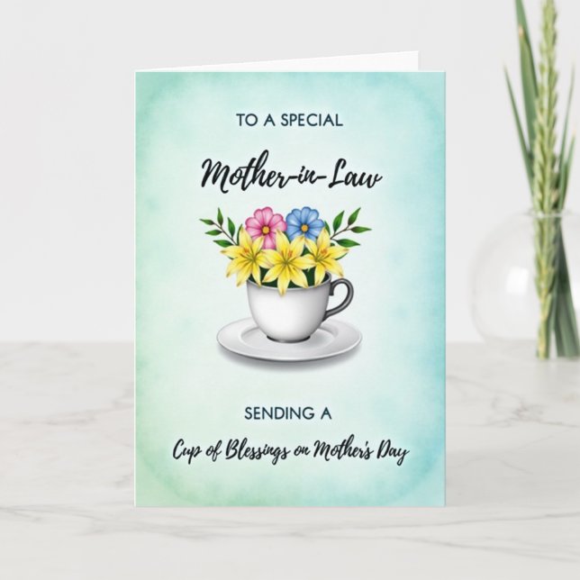 Blessings Motherinlaw Day Card (Front)