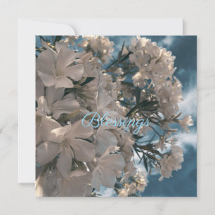 Blessings Natural Floral Stickers Invitation