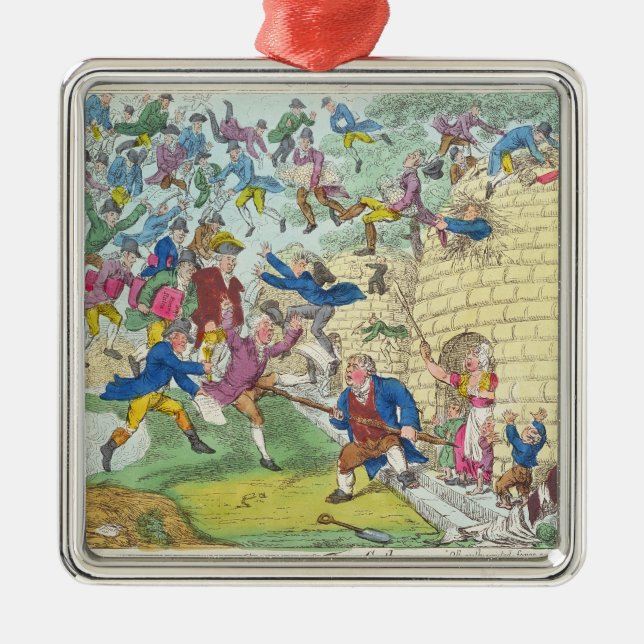 Blessings of Britain - or Swarm of Tax Metal Ornament (Front)