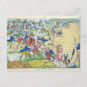 Blessings of Britain - or Swarm of Tax Postcard