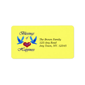 "Blessings of Happiness" Label