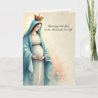 Blessings of New Life New Mother Catholic  Card