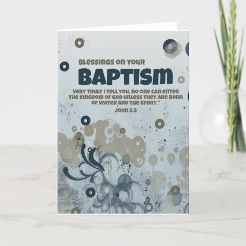 Blessings On Your Baptism Card Teens Young Adults