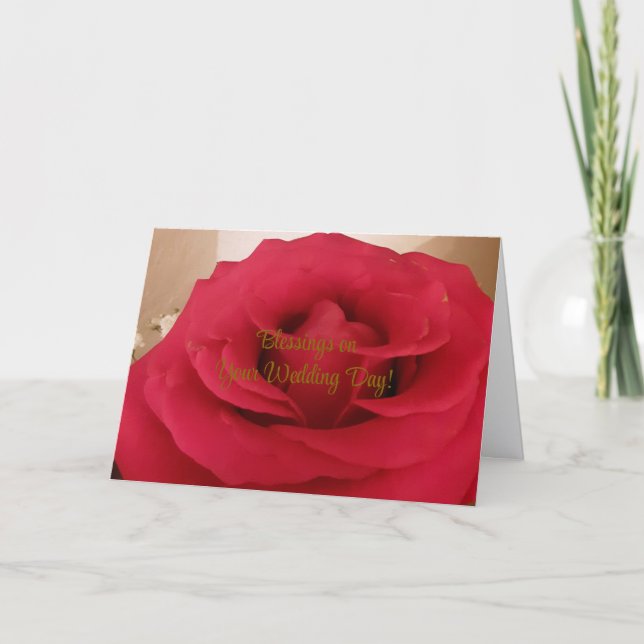 Blessings on Your Wedding Day Card (Front)