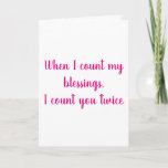 Blessings | Sister Birthday Card<br><div class="desc">A simple and sweet card for your sister and best friend. The faith based card features Philippians 1:13.</div>