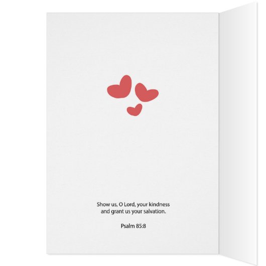 Blessings St. Valentine's Day Heart (Inside (Left))