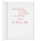 Blessings St. Valentine's Day Heart Cards (Inside (Right))