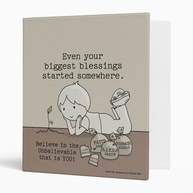 Blessings Started Somewhere 3 Ring Binder (Front/Inside)