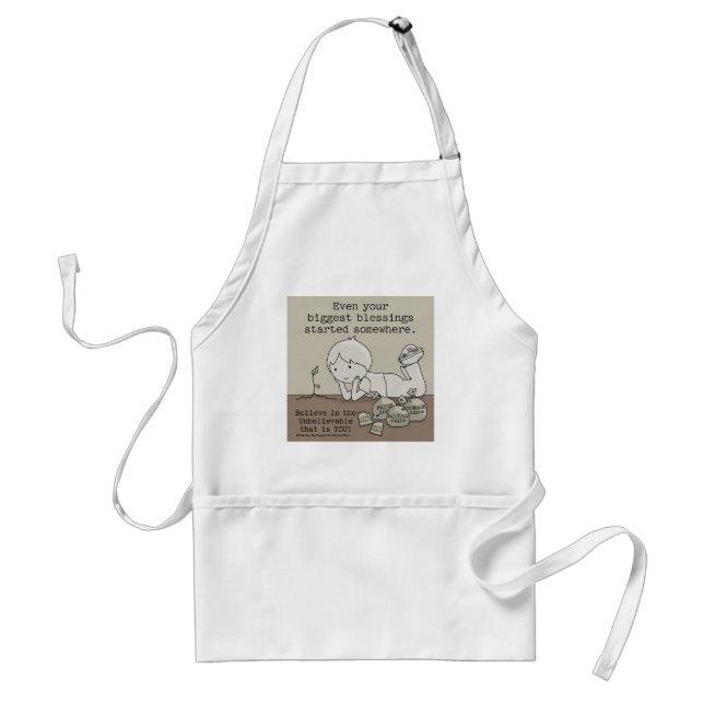 Blessings Started Somewhere Adult Apron (Front)
