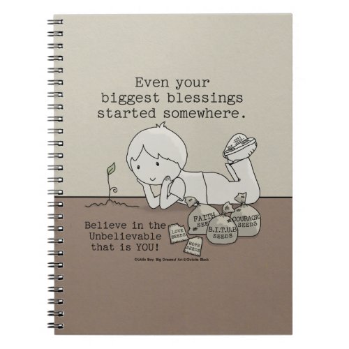 Blessings Started Somewhere Notebook