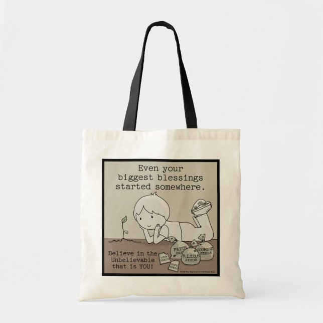 Blessings Started Somewhere Tote Bag (Front)