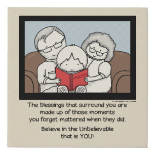 Blessings Surround You Faux Canvas Print
