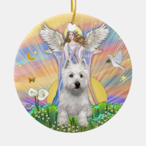 Blessings _ Westie P Ceramic Ornament